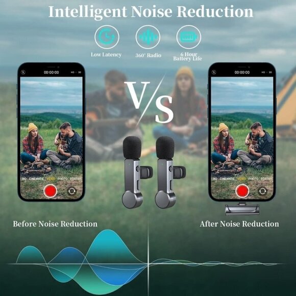 Wireless Lavalier Microphone Set for iPhone - Picture 4 of 11